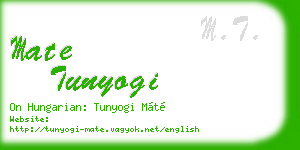 mate tunyogi business card